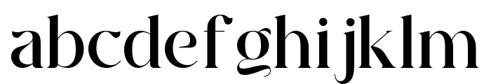 The Glamour Font LOWERCASE