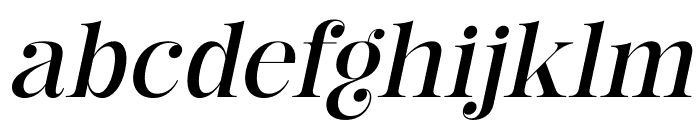 The Glorious Italic Font LOWERCASE
