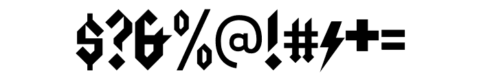 The Gothic Rite Regular Font OTHER CHARS
