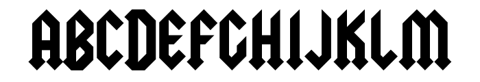The Gothic Rite Regular Font UPPERCASE