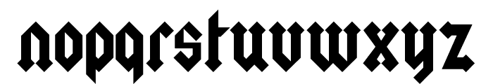 The Gothic Rite Regular Font LOWERCASE