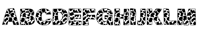 The Great Cow Font UPPERCASE