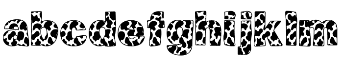 The Great Cow Font LOWERCASE