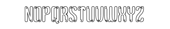 The Greatest Feeling-Hollow Font UPPERCASE