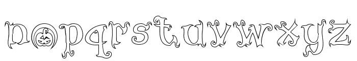 The Hallowed Outline Font LOWERCASE