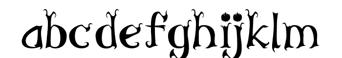 The Hallowed Regular Font LOWERCASE