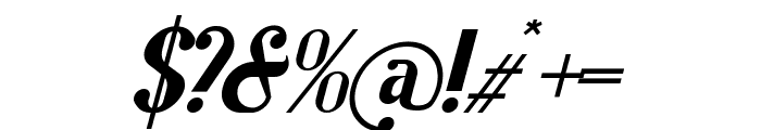 The Honest Italic Italic Font OTHER CHARS