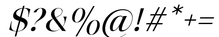 The Hourse Serif Italic Font OTHER CHARS