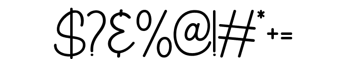 The Kallyne Regular Font OTHER CHARS