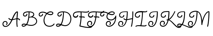 The Kallyne Regular Font UPPERCASE