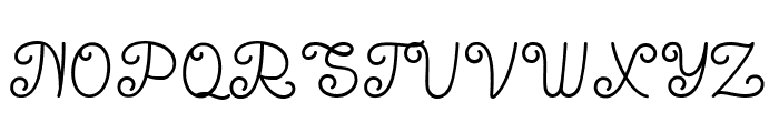 The Kallyne Regular Font UPPERCASE