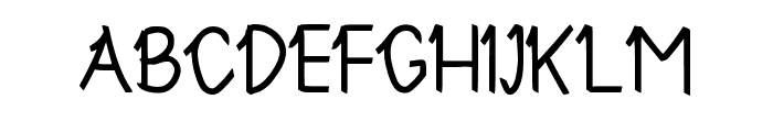 The Leaf Regular Font UPPERCASE