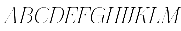 The Letter Editorial Italic Font UPPERCASE