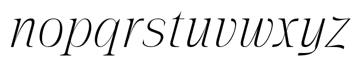 The Letter Editorial Italic Font LOWERCASE