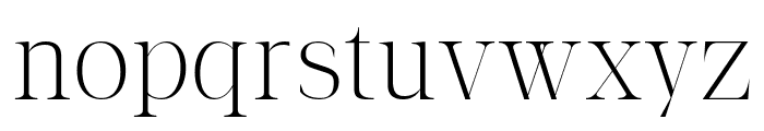 The Letter Editorial Regular Font LOWERCASE