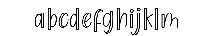 The Little Coconut Outline Font LOWERCASE