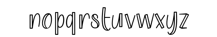 The Little Coconut Outline Font LOWERCASE