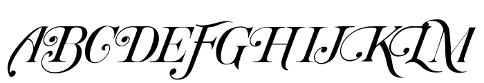 The Luiston Italic Font UPPERCASE
