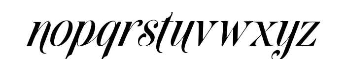The Luiston Italic Font LOWERCASE