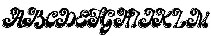 The Maggie Nut Shine Font UPPERCASE