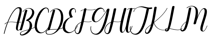 The March Font UPPERCASE