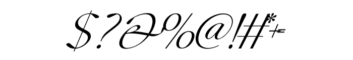 The Marten Mansion Italic Font OTHER CHARS