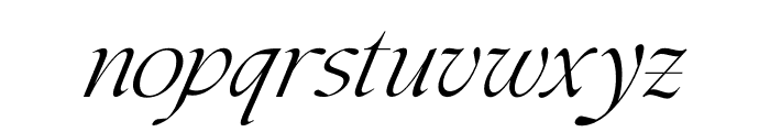 The Marten Mansion Italic Font LOWERCASE