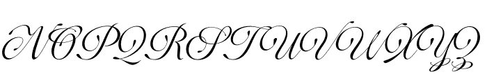 The Marten Mansion Script Font UPPERCASE