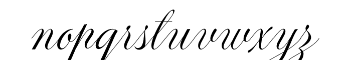 The Marten Mansion Script Font LOWERCASE