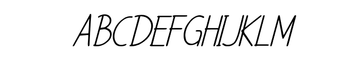 The Meddley Italic Font UPPERCASE