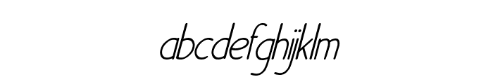 The Meddley Italic Font LOWERCASE