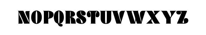 The Milgan Regular Font UPPERCASE