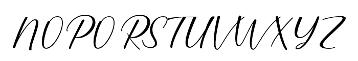 The Millava Script Regular Font UPPERCASE