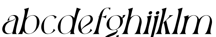 The Moratine Italic Font LOWERCASE