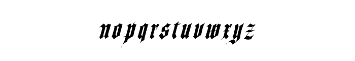 The Moriarty Italic Font LOWERCASE