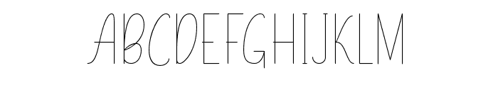 The Night Light Font UPPERCASE