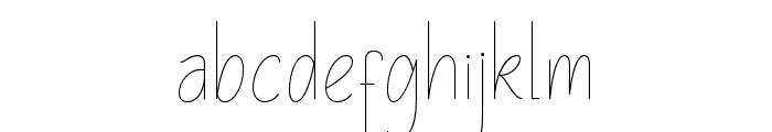 The Night Light Font LOWERCASE