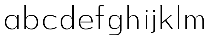 The North Regular Font LOWERCASE