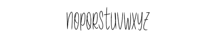 The Note Book Font LOWERCASE