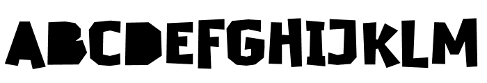 The Nuttracker Font UPPERCASE