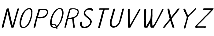 The Oldventure Thin Slanted Font LOWERCASE