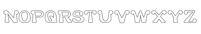 The One and Only-Hollow Font UPPERCASE