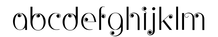 The Opal Font LOWERCASE