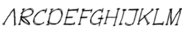 The Oracle Italic Font UPPERCASE