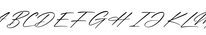 The Pablo Meganta Signature Font UPPERCASE
