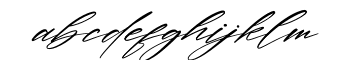 The Pablo Meganta Signature Font LOWERCASE