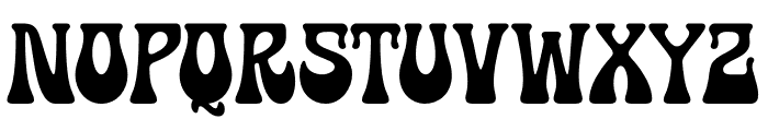 The Psychedelic Peace Font UPPERCASE