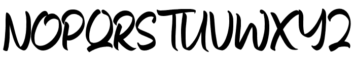 The Quick Ruth Font UPPERCASE