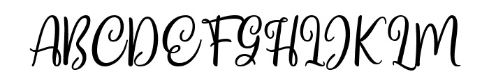 The Raflesia Arnoldy Script Font UPPERCASE