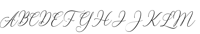 The Ragland Script Font UPPERCASE